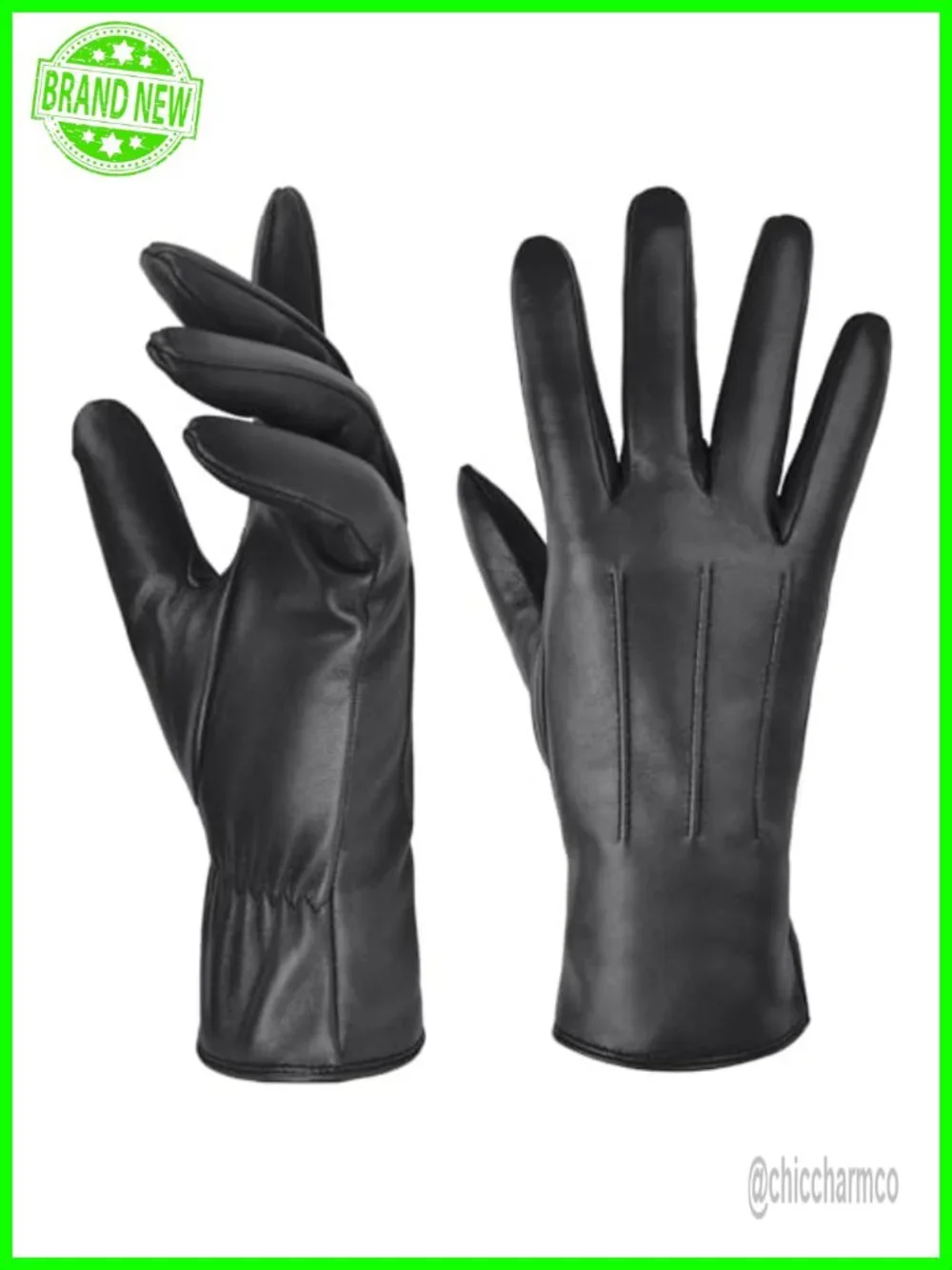 Women's Genuine Sheepskin Leather Touchscreen Winter Gloves